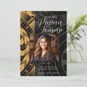 黒と金ゴールド 招待状 (スタンド正面)