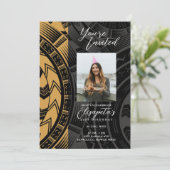 黒と金ゴールド 招待状 (スタンド正面)