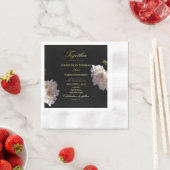 黒と金ゴールド | 紙ナプキン 縁ありカクテルナプキン (インサイチュ)