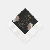 黒と金ゴールド | 紙ナプキン 縁ありカクテルナプキン (角)