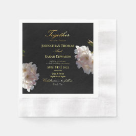 黒と金ゴールド | 紙ナプキン 縁ありカクテルナプキン