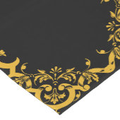 黒と金ゴールド(装飾要素あり) ショートテーブルランナー (コーナー)