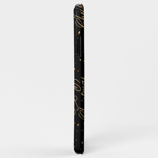 黒と金ゴールド Case-Mate iPhoneケース (裏面/右)