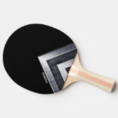 黒と金属のパターモノグラムのン 卓球ラケット (横)