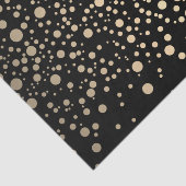 黒と金属の金ゴールド紙吹雪 薄葉紙 (詳細)