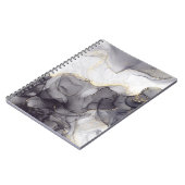 黒と金色の大理石のノートブック ノートブック (左側)