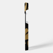 黒と金色の花 iPhoneケース (左側面)