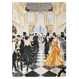 黒と金 豪華な贅沢、ムーラン・ルージュスタイル クリップボード