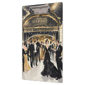 黒と金 豪華な贅沢、ムーラン・ルージュスタイル クリップボード (左)