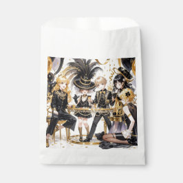 黒と金 豪華な贅沢、ムーラン・ルージュスタイル フェイバーバッグ