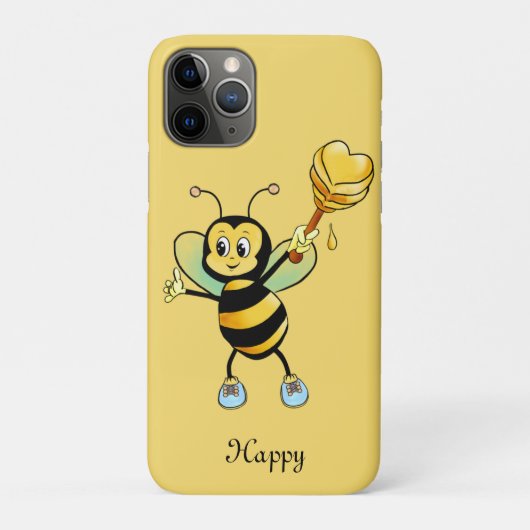 黒と金 beigeの上のハチ Case-Mate iPhoneケース (裏)