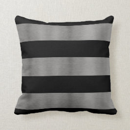 黒と銀のソファ枕 クッション