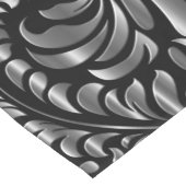 黒と銀のドラマ ショートテーブルランナー (コーナー)