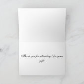 黒と銀の卒業ありがとう サンキューカード (内部)