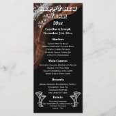 黒と銀の新年メニュー&シャンパングラス メニュー (正面)