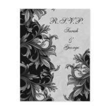 黒と銀の灰色の花色結婚の