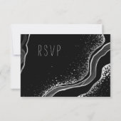 黒と銀の花の食事 出欠カード (裏面)