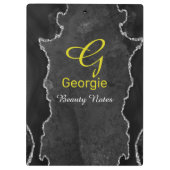 黒と銀の重ね合わせクリップボード クリップボード (裏面)