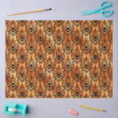 黒と銅ハロウィンシリーズデザイン21 薄葉紙 (クラフト)