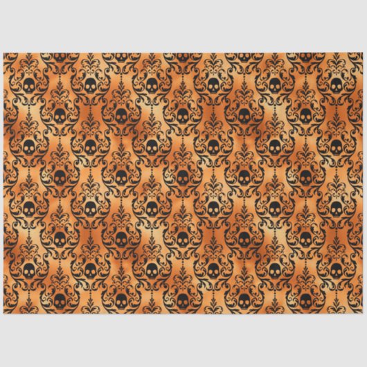 黒と銅ハロウィンシリーズデザイン21 薄葉紙 (正面)