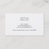 黒と銅メイクアップアーティストリップスティック美しい 名刺 (裏面)