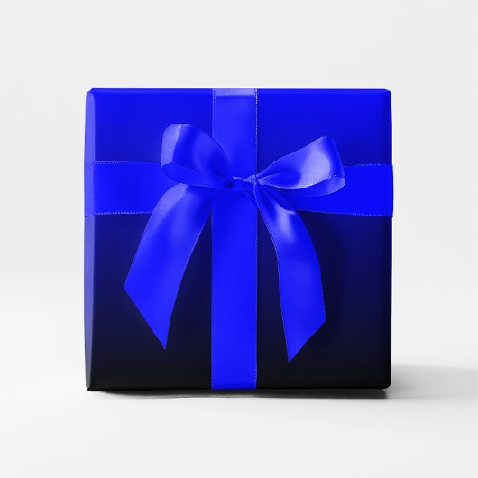 黒と青のグラデーション ラッピングペーパー