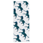 黒と青のシルエットゼブラ ワインギフトバッグ (裏面)