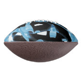 黒と青のスクラップまたはテープの破壊、染色 アメリカンフットボール (回転90)