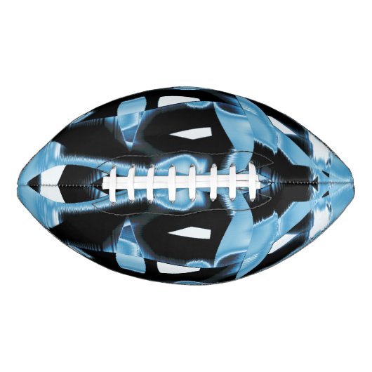 黒と青のスクラップまたはテープの破壊、染色 アメリカンフットボール (正面)