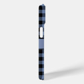 黒と青のチェック柄、バッファロー・チェック Case-Mate iPhoneケース (裏面 / 右)