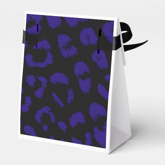 黒と青のヒョウ模様 フェイバーボックス (裏面サイド)