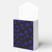 黒と青のヒョウ模様 フェイバーボックス (オープン)
