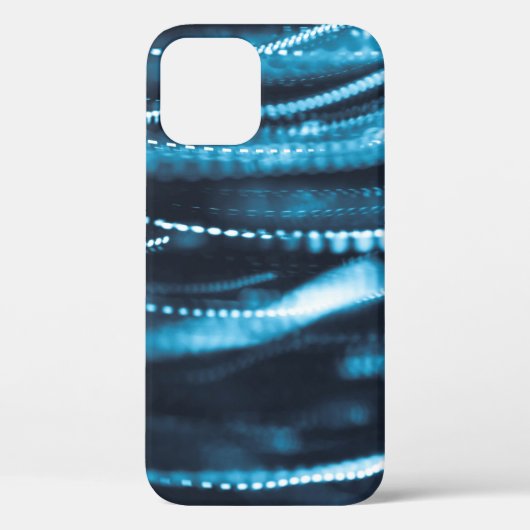 黒と青のビーズ付きネックレス Case-Mate iPhoneケース (裏面)