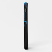 黒と青のフラクタルアートケース Case-Mate iPhoneケース (裏面/左)