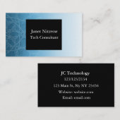 黒と青のマンダラの名刺 名刺 (正面/裏面)