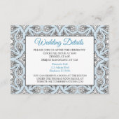 黒と青のマンダラ結婚の詳細カード エンクロージャーカード (正面)