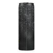 黒と青のリボンどんなに強いか分からない タンブラー (裏面)