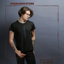 黒と青の前王朝エジプトのワニ