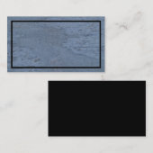 黒と青の大理石のテクスチャード付き名刺 名刺 (正面/裏面)