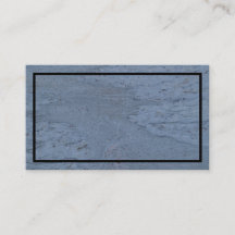 黒と青の大理石のテクスチャード付き名刺