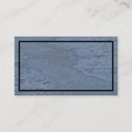 黒と青の大理石のテクスチャード付き名刺 名刺