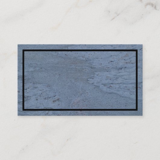 黒と青の大理石のテクスチャード付き名刺 名刺 (正面)