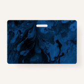 黒と青の大理石,仮面の後ろに バッジ (裏面)