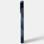 黒と青の対角抽象芸術 Case-Mate iPhoneケース (裏面 / 左)