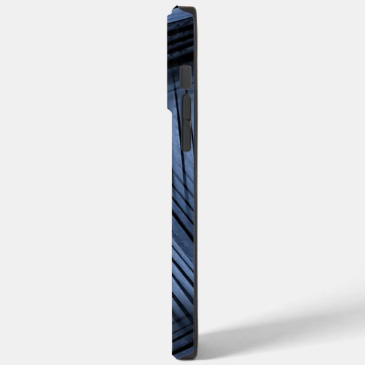 黒と青の対角抽象芸術 Case-Mate iPhoneケース (裏面 / 左)