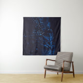 黒と青の抽象芸術絵画 タペストリー (インサイチュ(横))