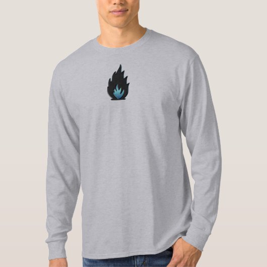 黒と青の炎 Tシャツ (正面)
