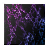 黒と青の紫の大理石セラミックタイル タイル (正面)