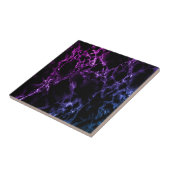 黒と青の紫の大理石セラミックタイル タイル (側面)