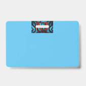 黒と青の背景にNetflixの激しいロゴ – バッジ (裏面)